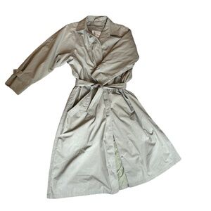 Vintage London Fog Fleece Lined Full Length Trench Coat